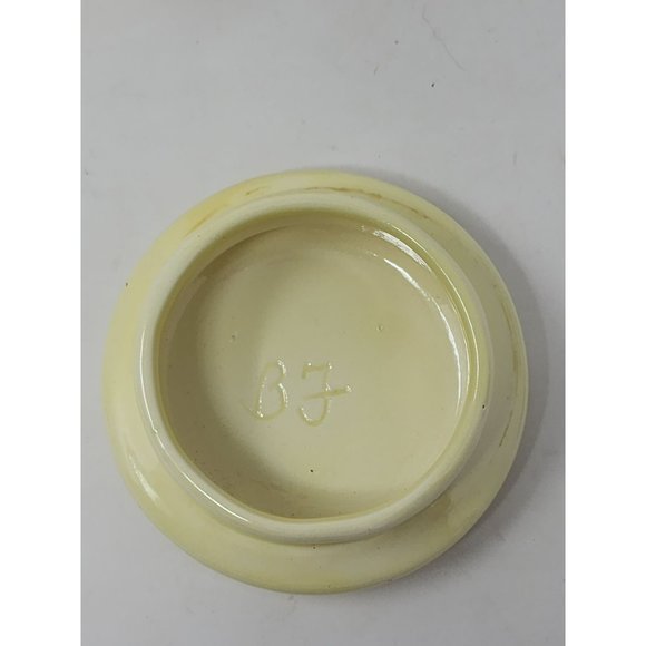 Vintage Yellow Ceramic Teapot W Lid & Coffee/Tea Cup Yellow/White Single Serve - Picture 8 of 16